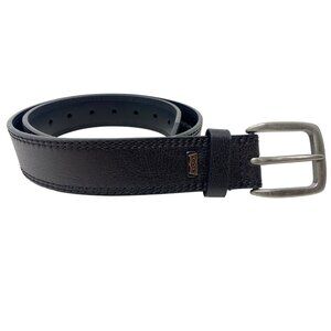 Levis Black Synthetic Leather Belt Size Small 30 - 32 Career‎ Casual - Logo